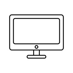 computer icon over white background vector illustration