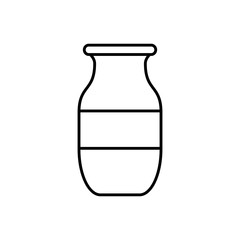 decorative vase icon over white background vector illustration