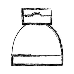 food bottle icon over white background vector illustration