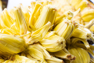 Open jackfruit close up texture © creativefamily