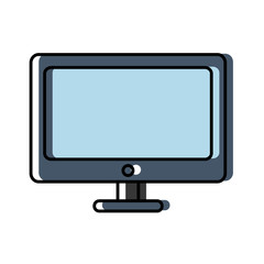 computer icon over white background vector illustration