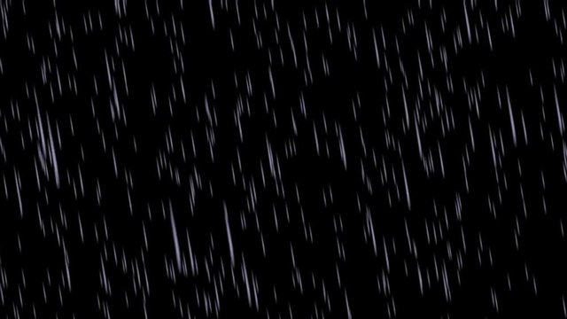 Heavy rain overlay – ending animation.
End - Easy to key out the background or to add over your composition