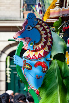 Ganesh Chturthi hindu festival in Paris, France