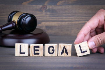 Legal law concept, gavel on  wooden desk.