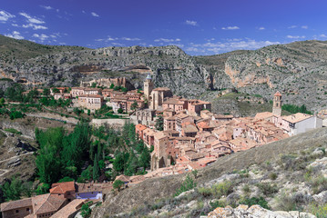 Spain, Aragon, Albarracin. Views from the city wall