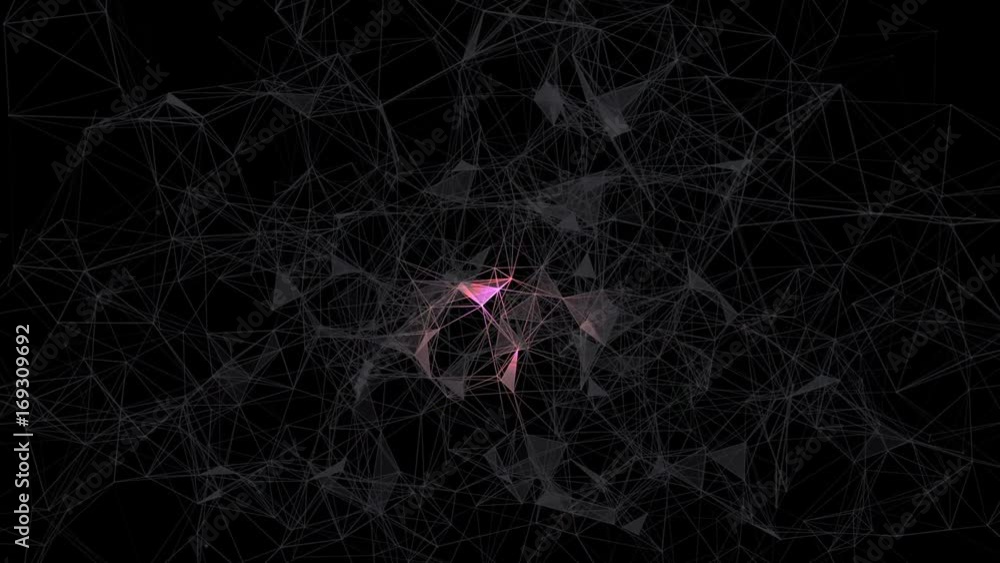 Poster digital hearth.abstract plexus background for different events and projects.seamless loop.