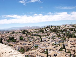 Fototapeta na wymiar Weiße Stadt Granada