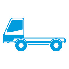 delivery truck trailer transport vehicle vector illustration