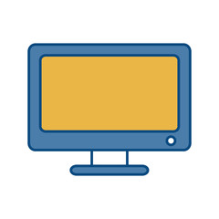 computer icon over white background vector illustration