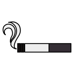 Cigarette on isolated icon vector illustration design