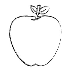 apple fresh fruit icon vector illustration design