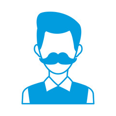male avatar profile picture employee work vector illustration
