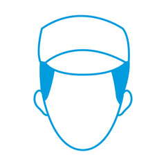 man face character people work profile image vector illustration