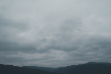 Vintage landscape in the mountains