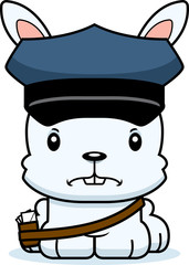 Cartoon Angry Mail Carrier Bunny
