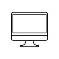 computer icon over white background vector illustration