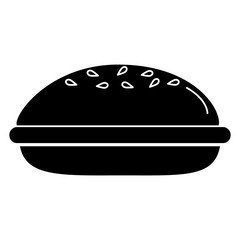 delicious burger isolated icon vector illustration design