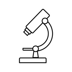 microscope icon over white background vector illustration