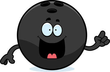 Obraz premium Cartoon Bowling Ball Idea