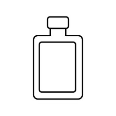 liquor bottle icon over white background vector illustration