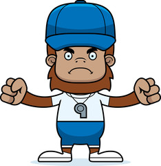 Cartoon Angry Coach Sasquatch