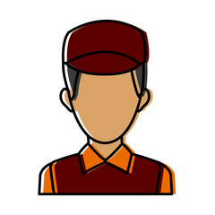 Obraz premium male avatar profile picture employee work vector illustration