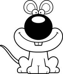 Smiling Cartoon Mouse