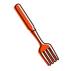 fork cutlery isolated icon vector illustration design
