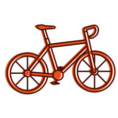 bicycle race isolated icon vector illustration design
