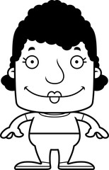 Cartoon Smiling Woman