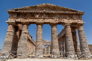 view od Temple Greek of Segesta