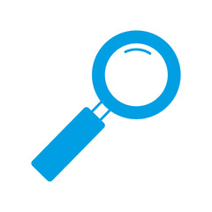 magnifying glass icon over white background vector illustration