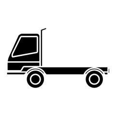 delivery truck trailer transport vehicle vector illustration