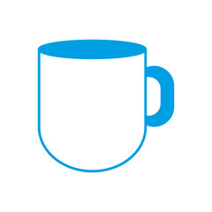 coffee cup icon over white background vector illustration