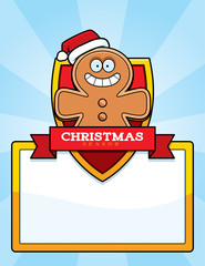 Cartoon Gingerbread Man Christmas Graphic
