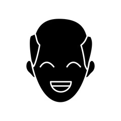 Fototapeta premium man face character people image vector illustration
