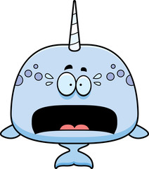 Scared Cartoon Narwhal © corythoman