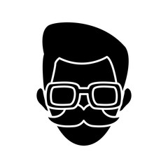man face character people image vector illustration