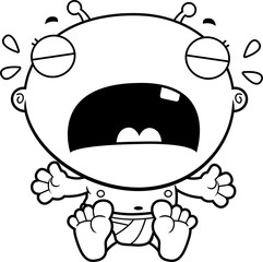 Cartoon Baby Alien Crying