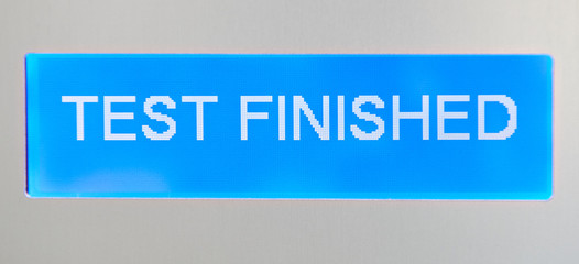 LCD display test finished