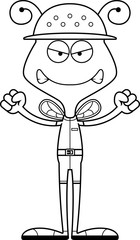 Cartoon Angry Zookeeper Bee