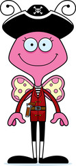 Cartoon Smiling Pirate Butterfly