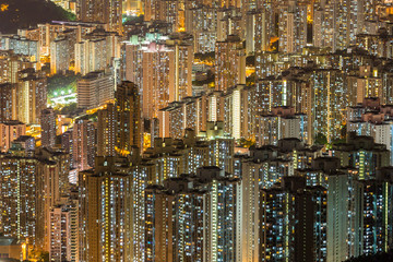 Aerial Hong Kong Residential District