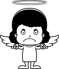 Cartoon Angry Angel Girl