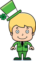 Cartoon Smiling Irish Boy