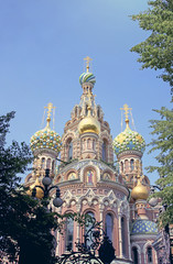 Fototapeta na wymiar Cathedral of the Resurrection on Spilled Blood in St. Petersburg