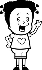 Girl Waving