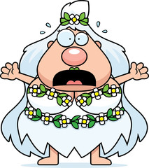 Scared Cartoon Mother Nature