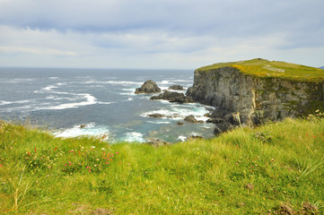 Coast of death in valdoviño galicia