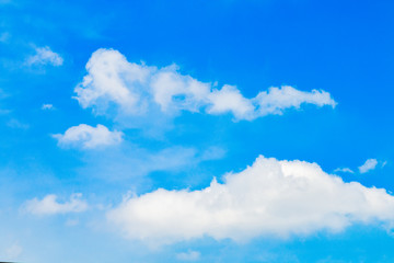 Obraz na płótnie Canvas White cloud and blue sky background